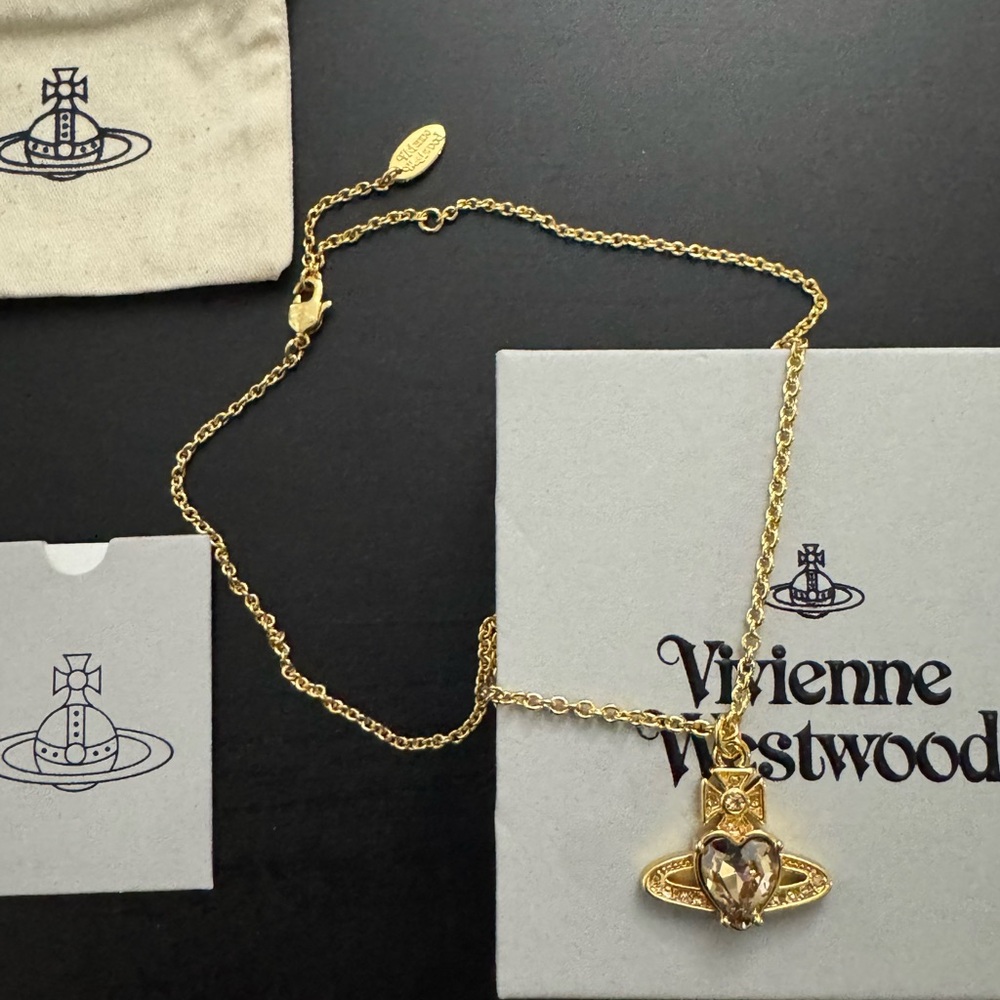 Vivienne Westwood Heart Orb Necklace